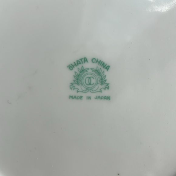 Ohata China porcelain poppy print plate - Picture 3 of 4